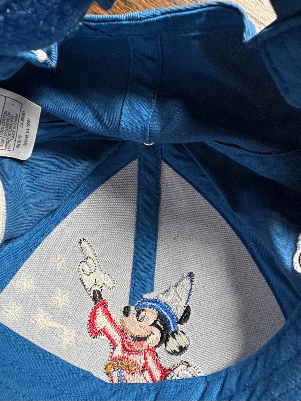 Disney Royal Blue and Light Gray Sorcerer Mickey Baseball Cap